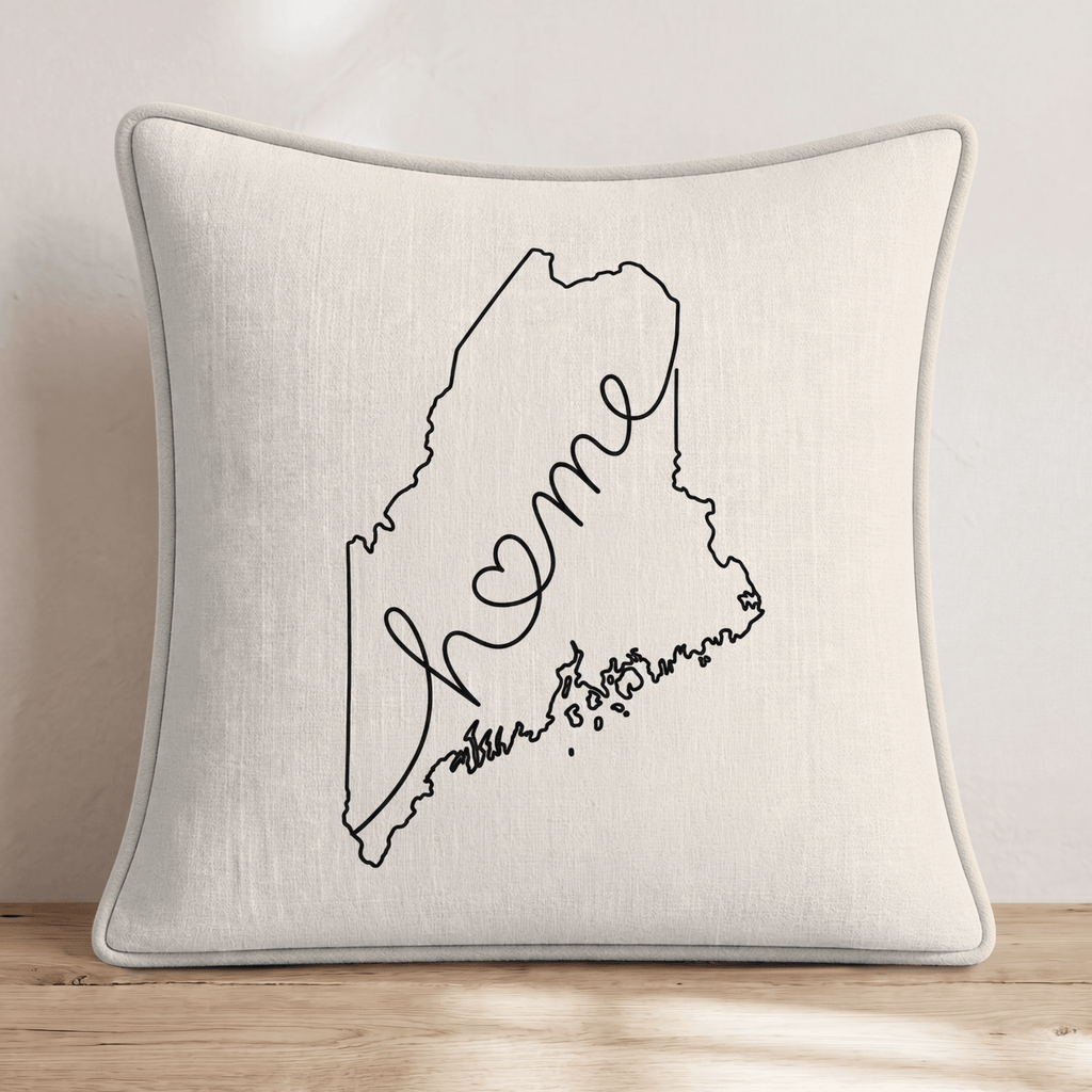 Maine Home Throw Pillow - Hillcroft Home