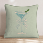 Make Me A Martini Throw Pillow - Hillcroft Home