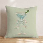 Make Me A Martini Throw Pillow - Hillcroft Home