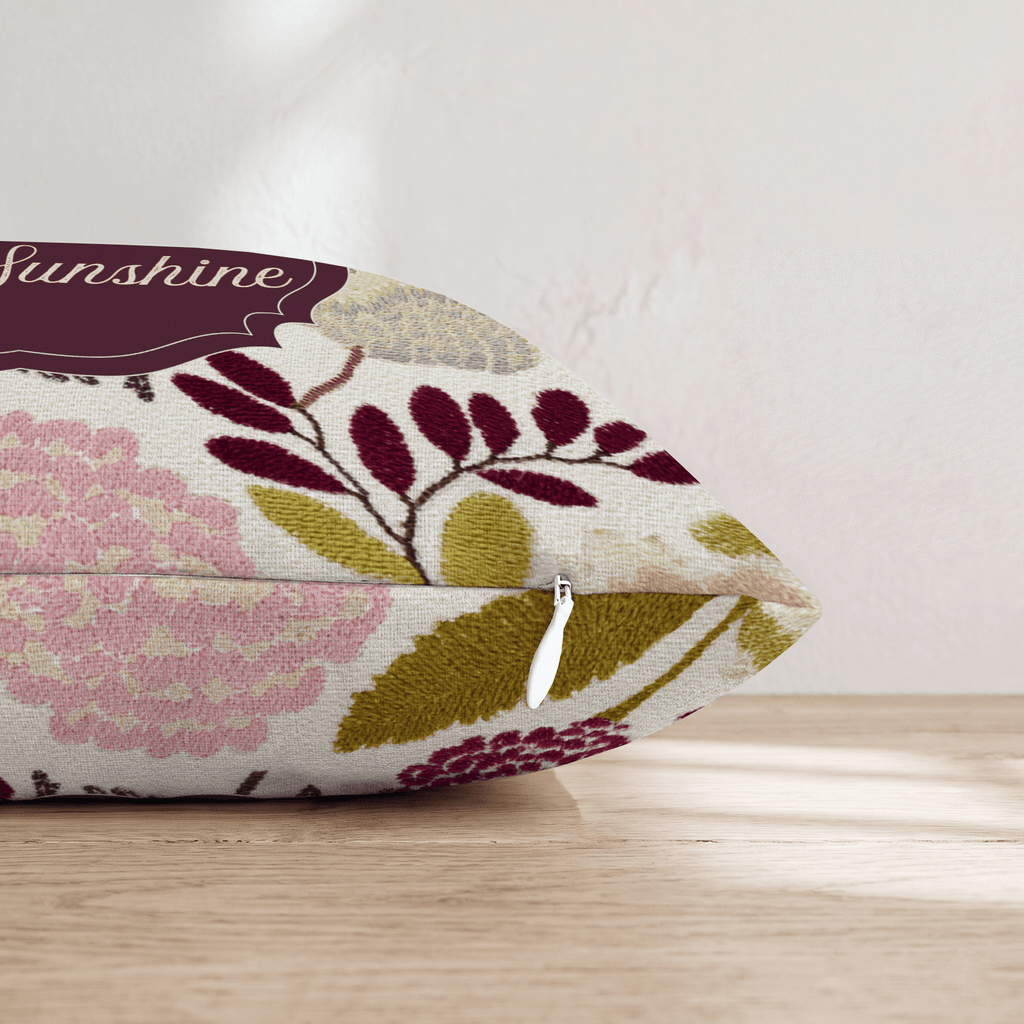 Make Time For Sunshine Throw Pillow - Hillcroft Home