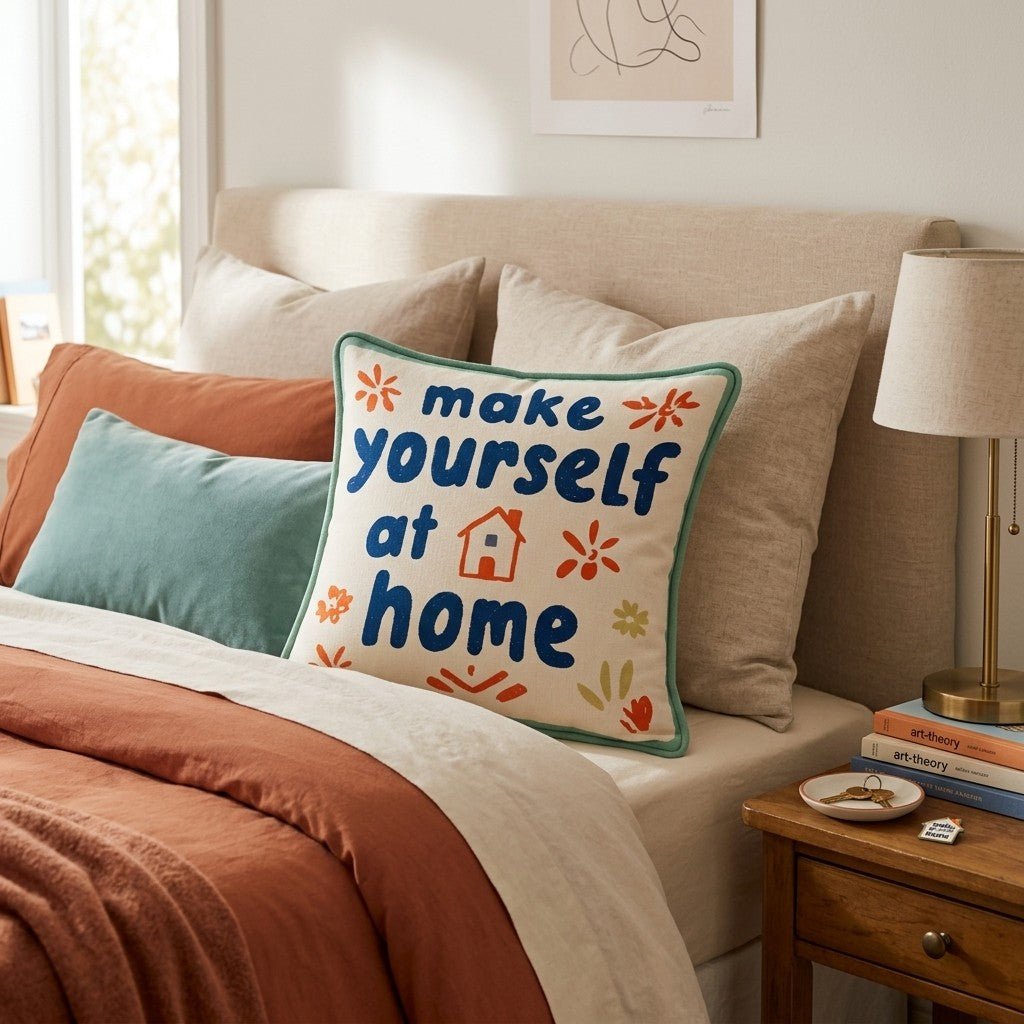 Make Yourself At Home Throw Pillow - Hillcroft Home