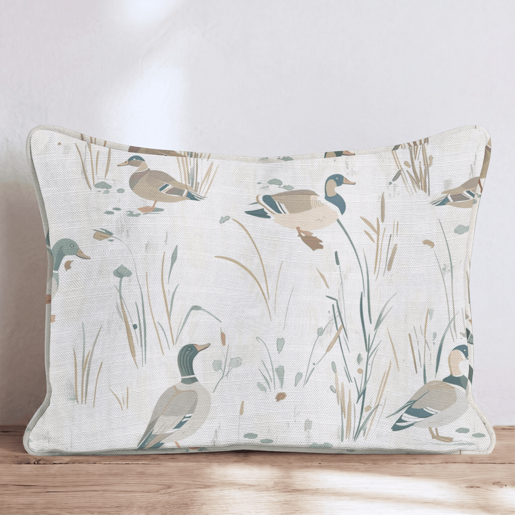 Mallard Marsh Walk Throw Pillow - Hillcroft Home