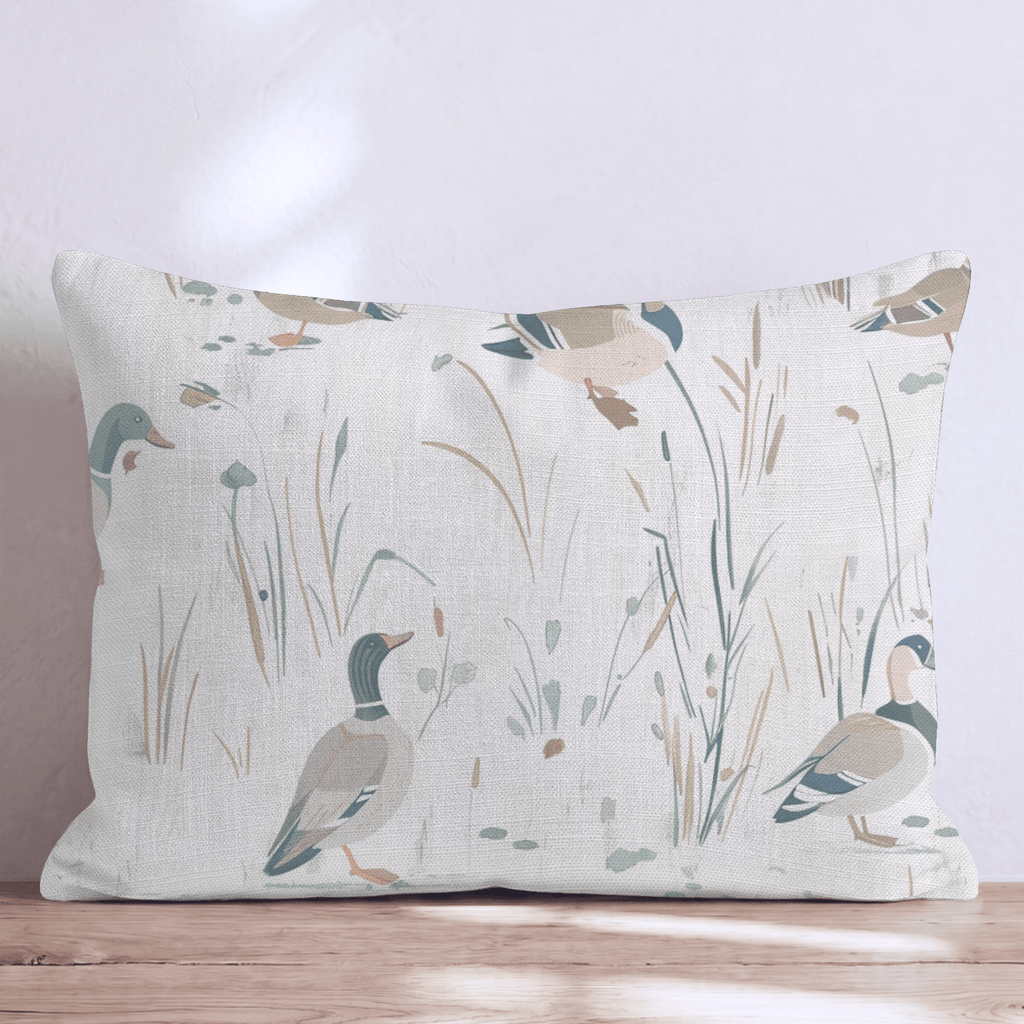 Mallard Marsh Walk Throw Pillow - Hillcroft Home