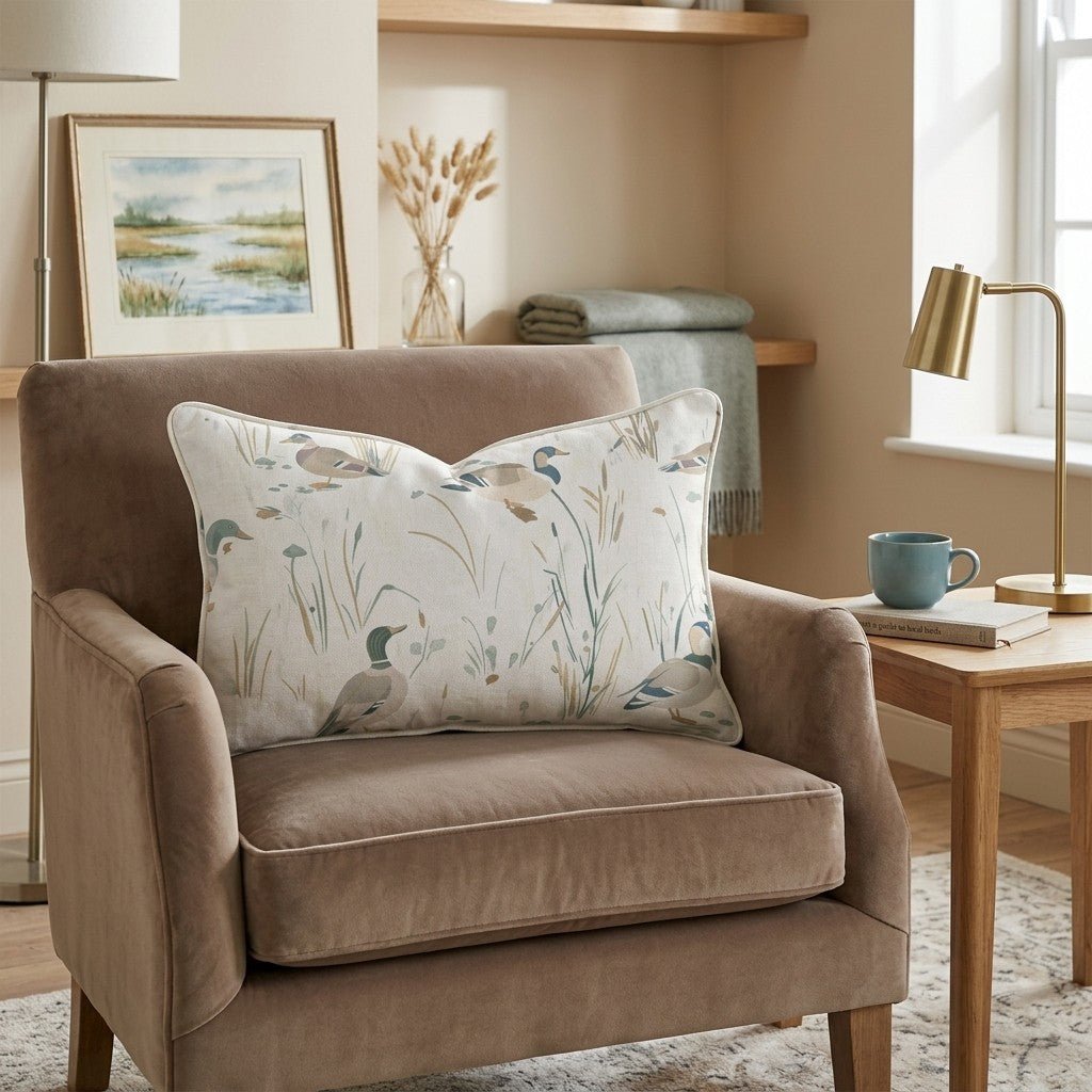 Mallard Marsh Walk Throw Pillow - Hillcroft Home