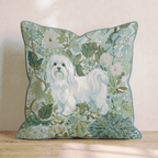Maltese Power Throw Pillow - Hillcroft Home