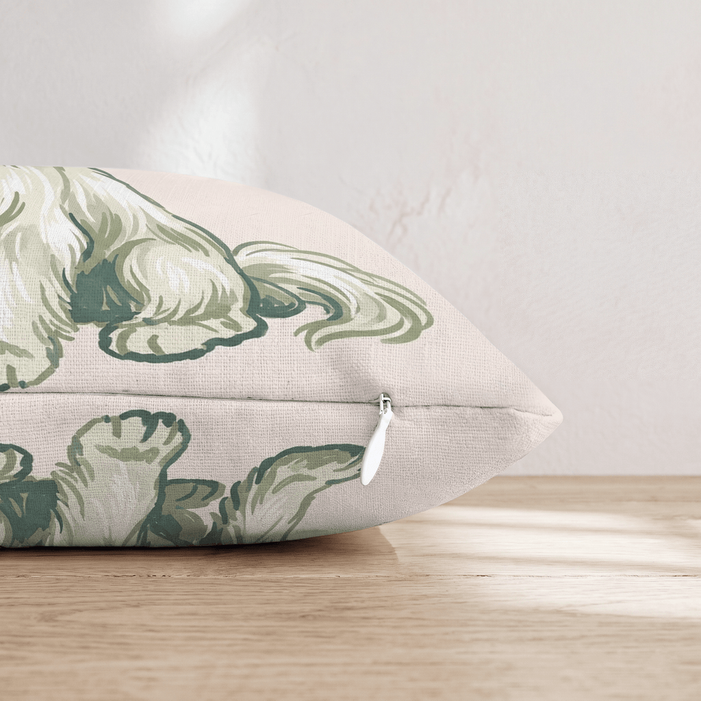 Maltese Throw Pillow - Hillcroft Home