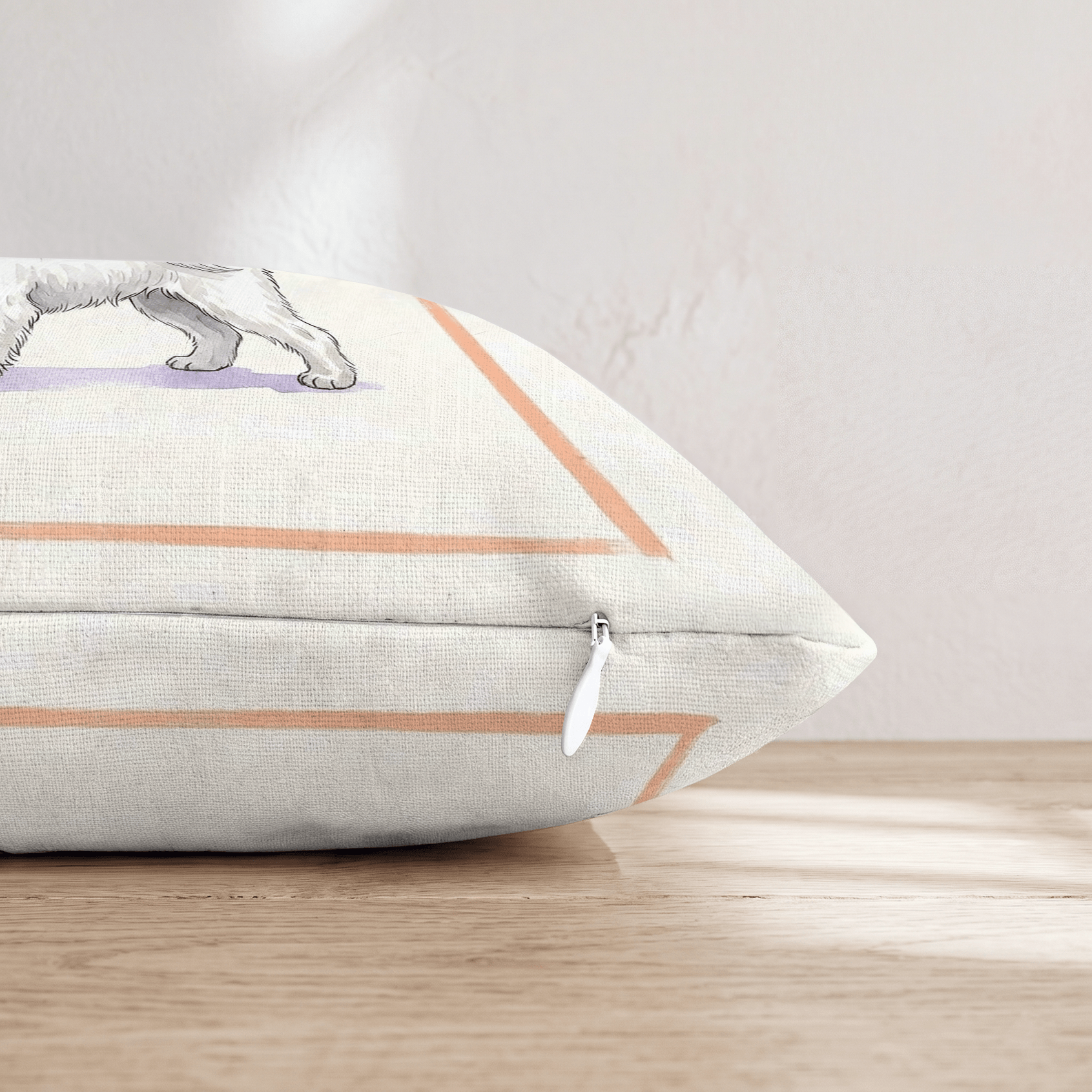 Maltese Tumbler Throw Pillow - Hillcroft Home