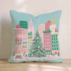 Manhattan Tree Parade Throw Pillow - Hillcroft Home