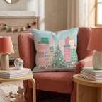 Manhattan Tree Parade Throw Pillow - Hillcroft Home