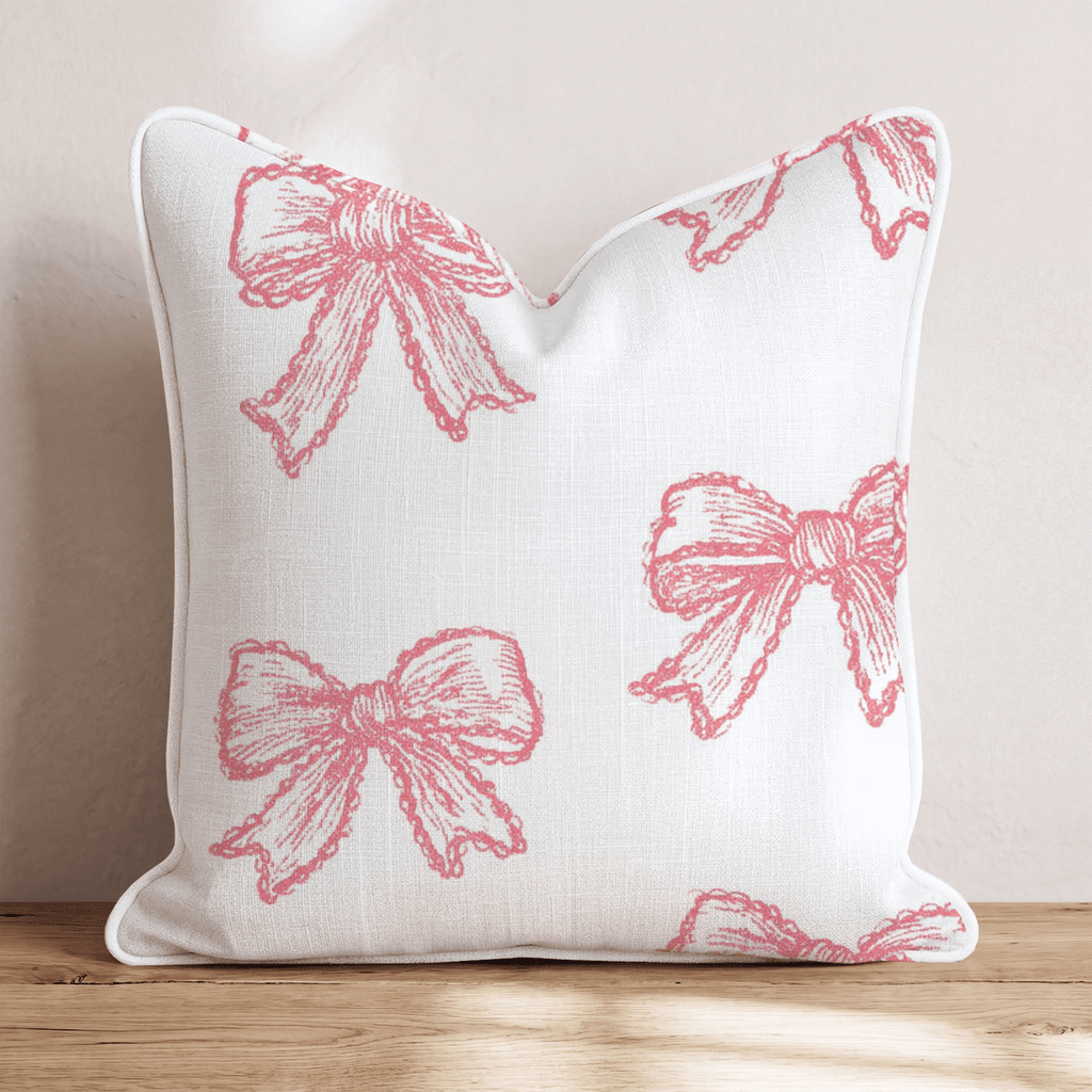 Manon Bows Throw Pillow - Hillcroft Home