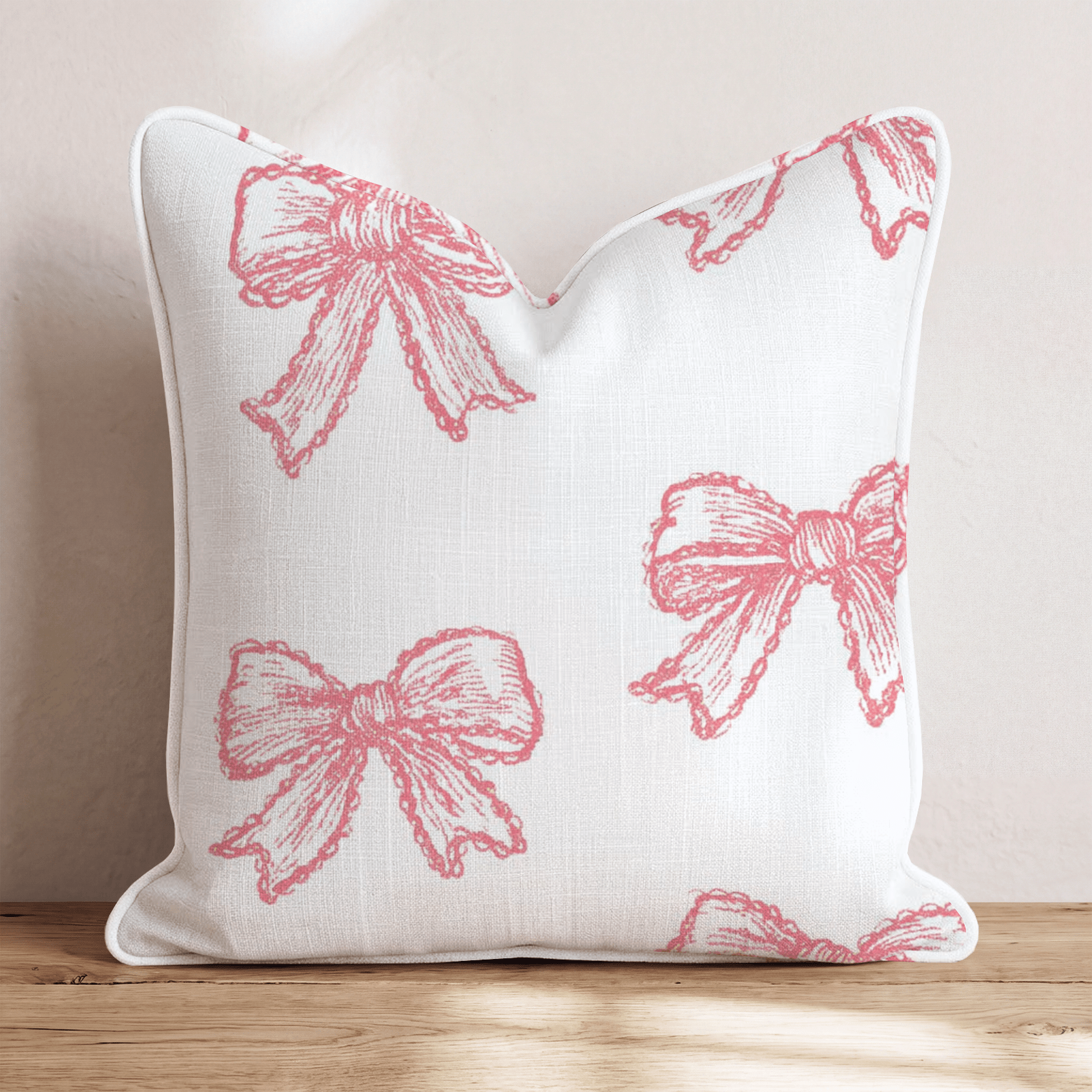 Manon Bows Throw Pillow - Hillcroft Home