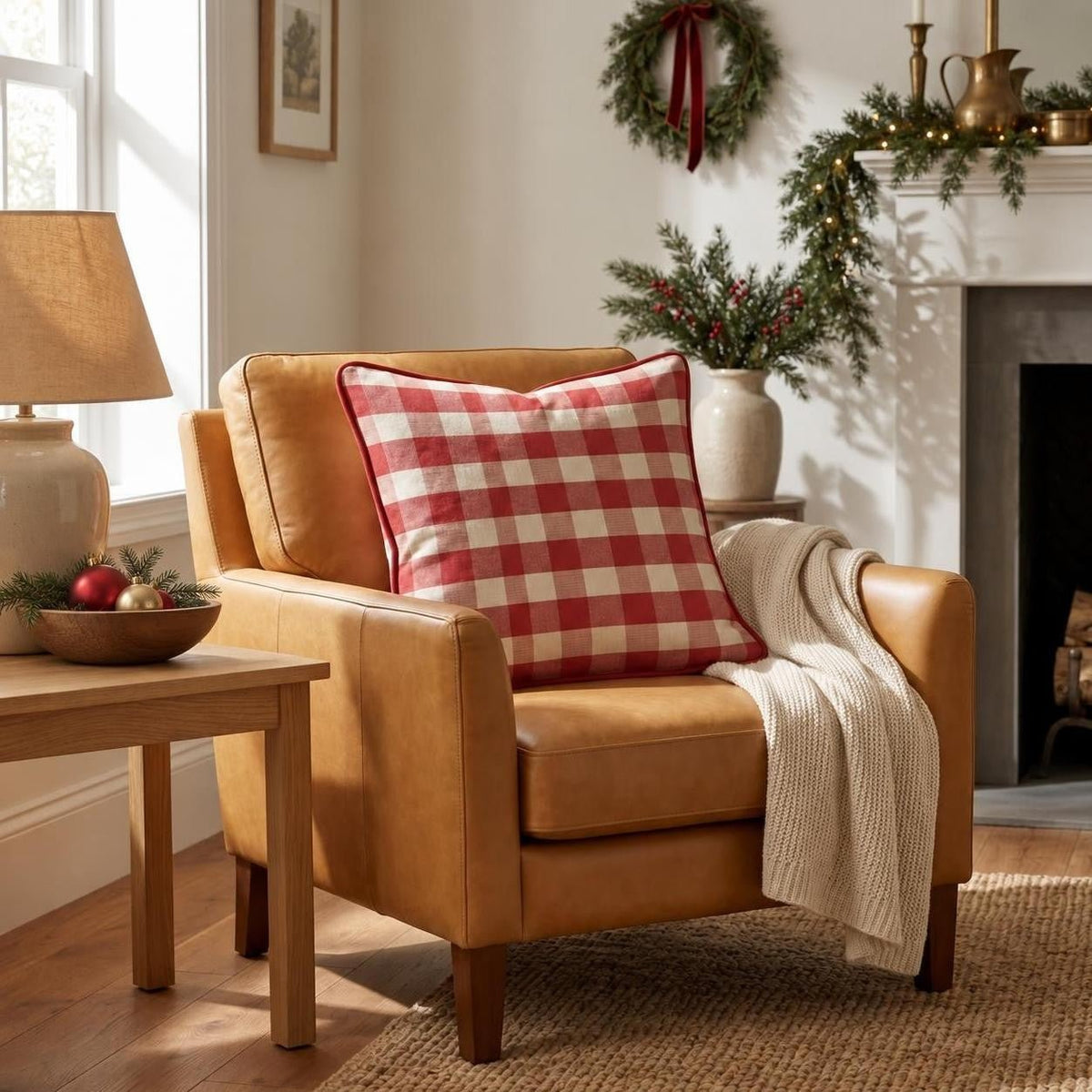 Maple Overlap Throw Pillow throw pillow - Hillcroft Home