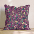 Mardi Tile Throw Pillow - Hillcroft Home