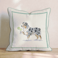 Margarita Australian Shepherd Throw Pillow - Hillcroft Home