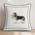 Margarita Basset Hound Throw Pillow - Hillcroft Home