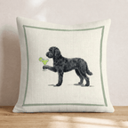 Margarita Black Goldendoodle Throw Pillow - Hillcroft Home