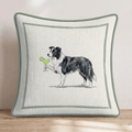 Margarita Border Collie Throw Pillow - Hillcroft Home