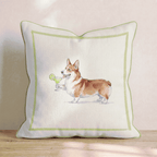 Margarita Corgi Throw Pillow - Hillcroft Home