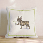 Margarita French Bulldog Throw Pillow - Hillcroft Home