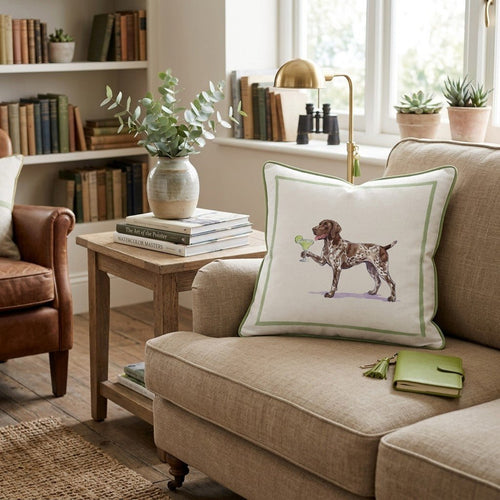 Margarita German Shorthaired Pointer Throw Pillow - Hillcroft Home