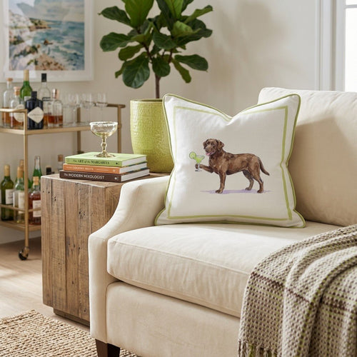 Margarita Labrador Retriever Throw Pillow - Hillcroft Home