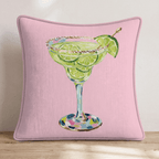 Margarita on the Rocks Throw Pillow - Hillcroft Home