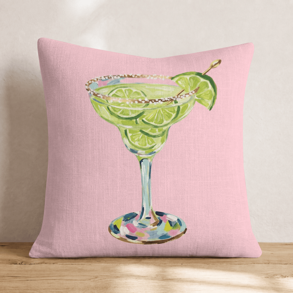 Margarita on the Rocks Throw Pillow - Hillcroft Home