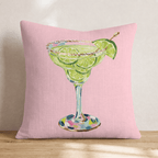 Margarita on the Rocks Throw Pillow - Hillcroft Home