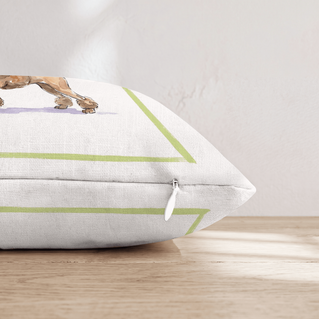 Margarita Poodle Throw Pillow - Hillcroft Home
