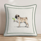 Margarita Pug Throw Pillow - Hillcroft Home