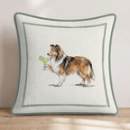 Margarita Shetland Sheepdog Throw Pillow - Hillcroft Home