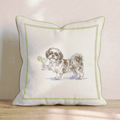Margarita Shih Tzu Throw Pillow - Hillcroft Home