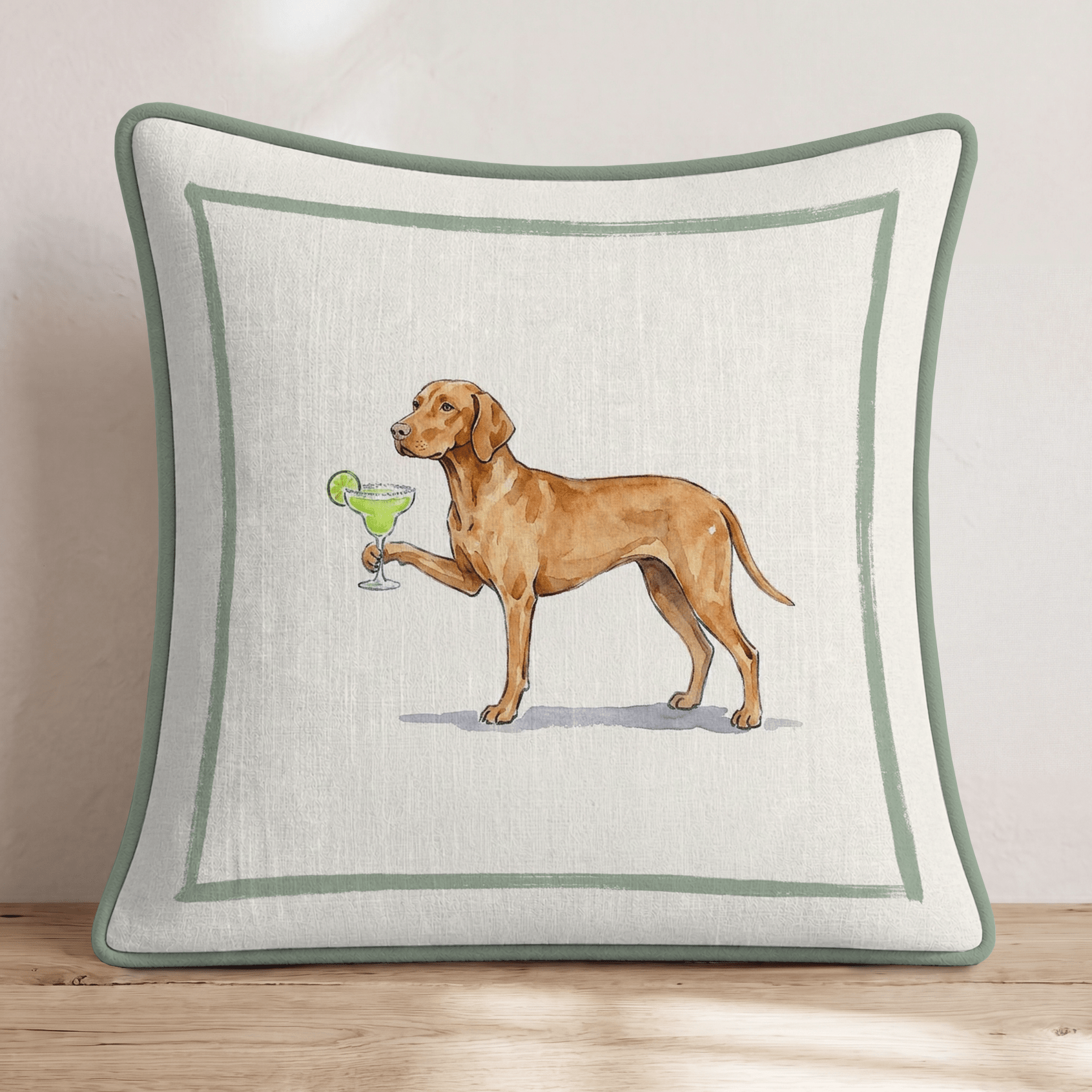 Margarita Vizsla Throw Pillow - Hillcroft Home