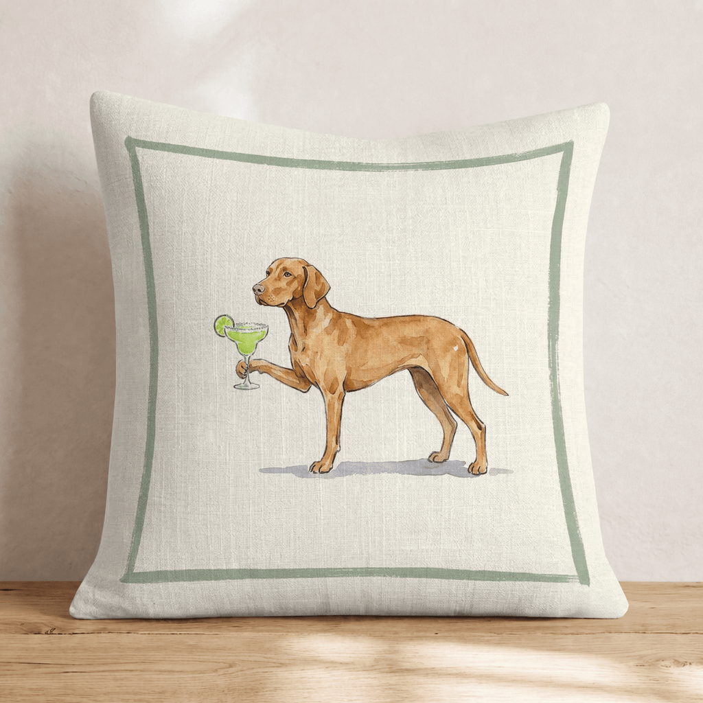 Margarita Vizsla Throw Pillow - Hillcroft Home