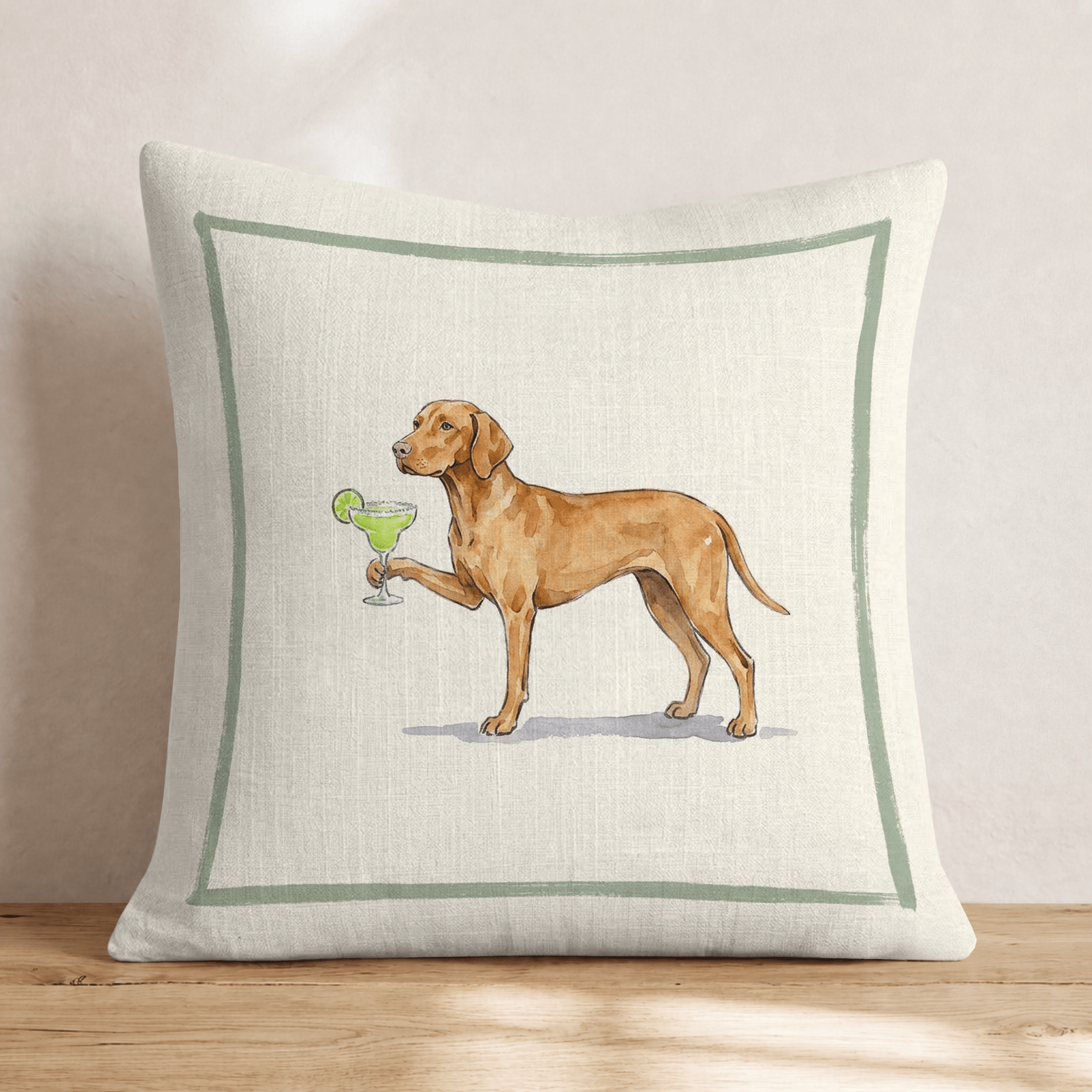 Margarita Vizsla Throw Pillow - Hillcroft Home