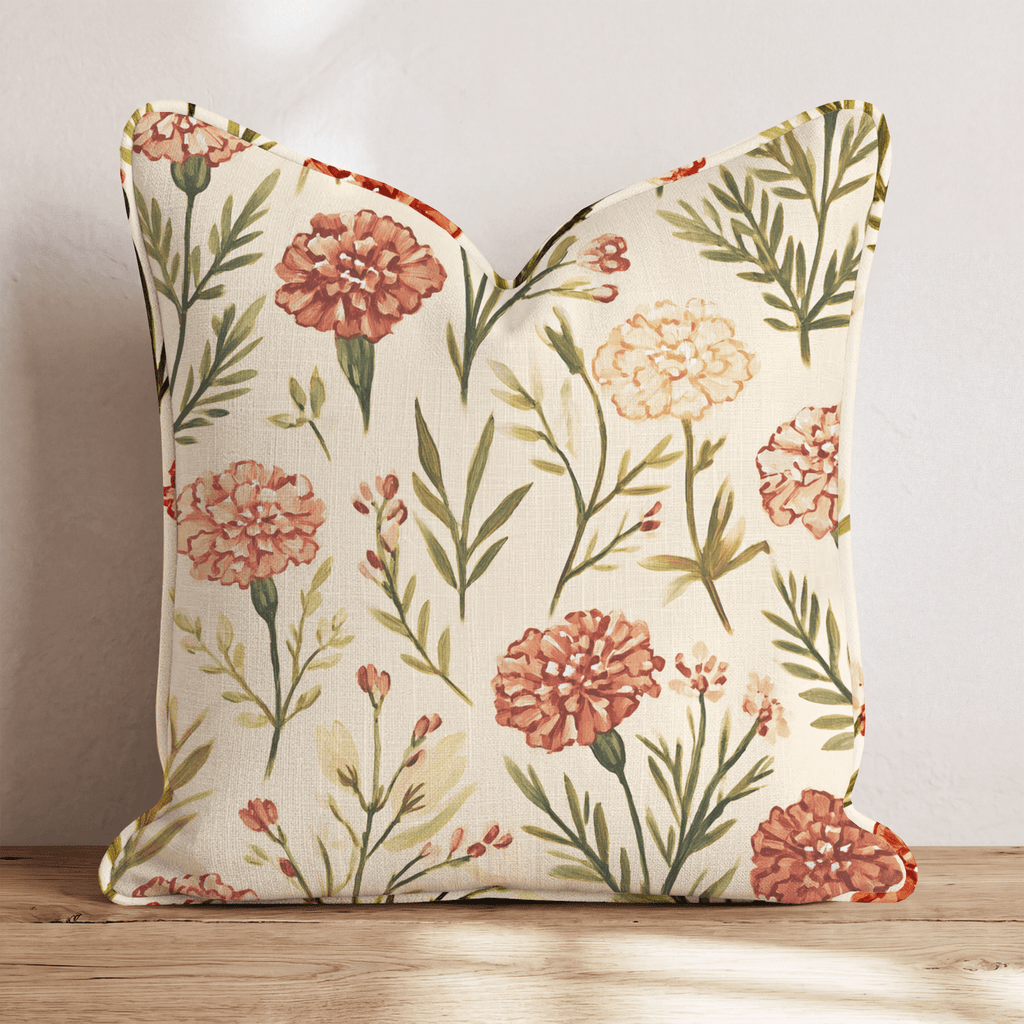Marigold Garden Throw Pillow - Hillcroft Home