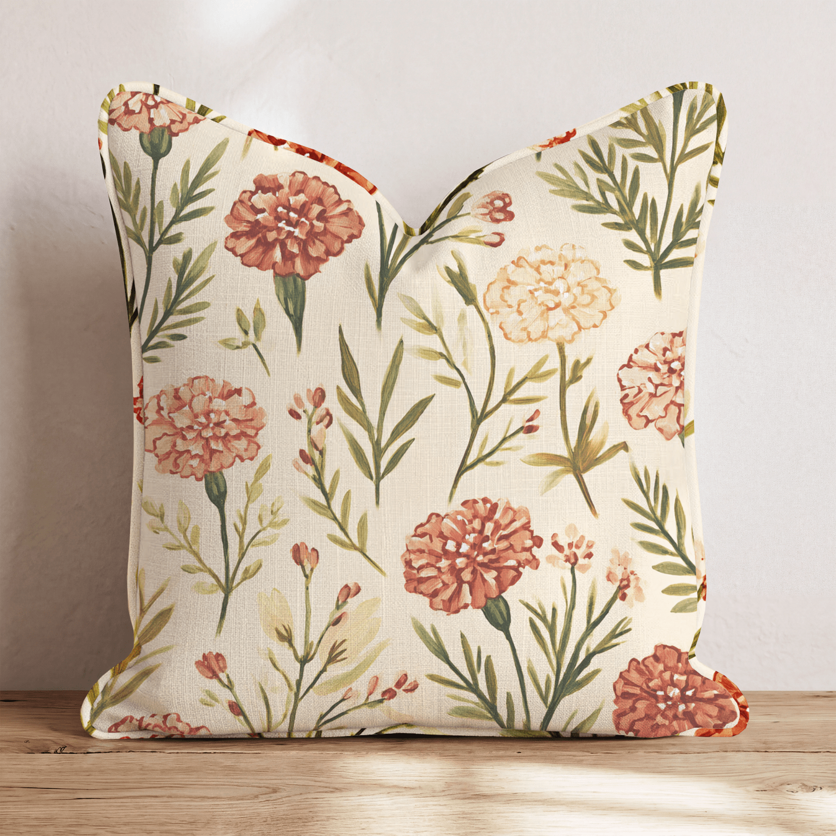 Marigold Garden Throw Pillow - Hillcroft Home