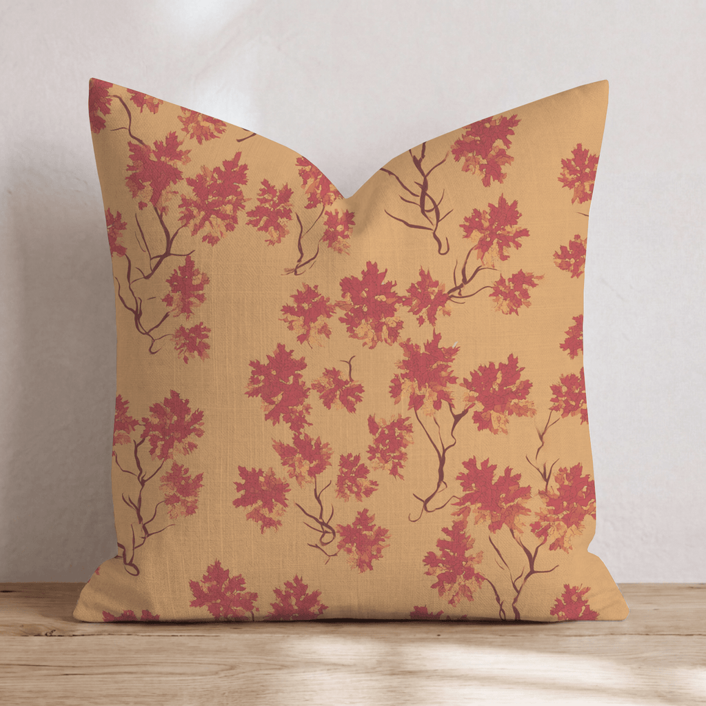 Marigold Maple Canopy Throw Pillow - Hillcroft Home