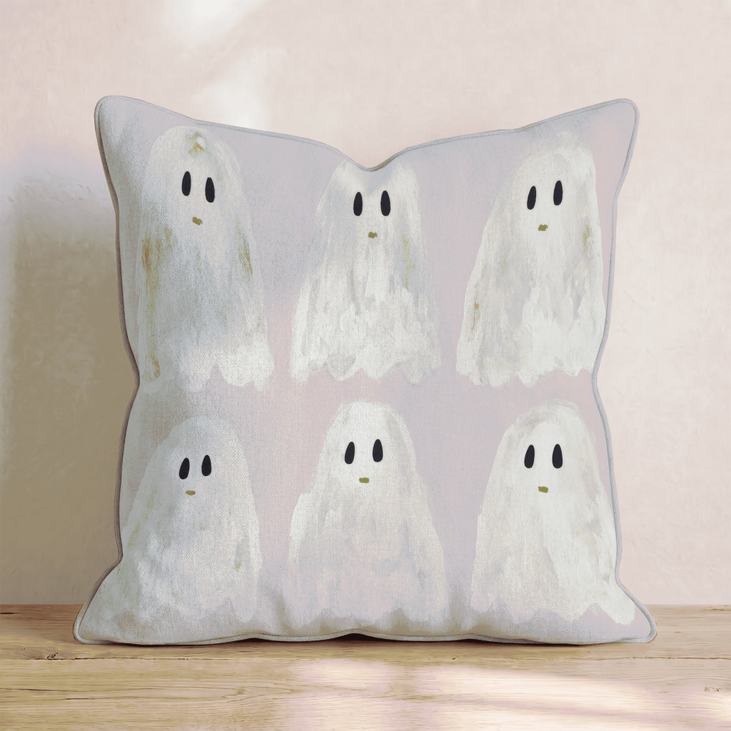Marshmallow Ghosts Throw Pillow - Hillcroft Home