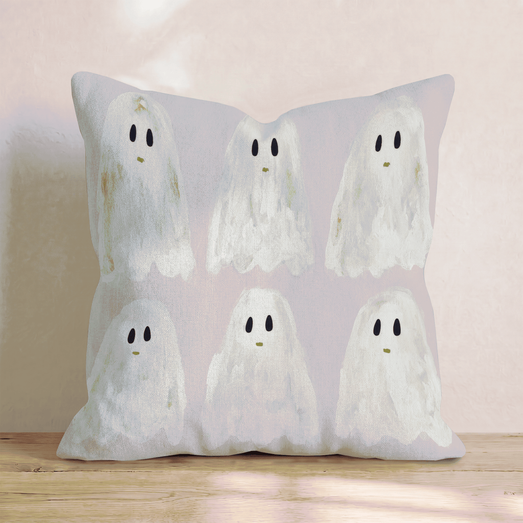 Marshmallow Ghosts Throw Pillow - Hillcroft Home