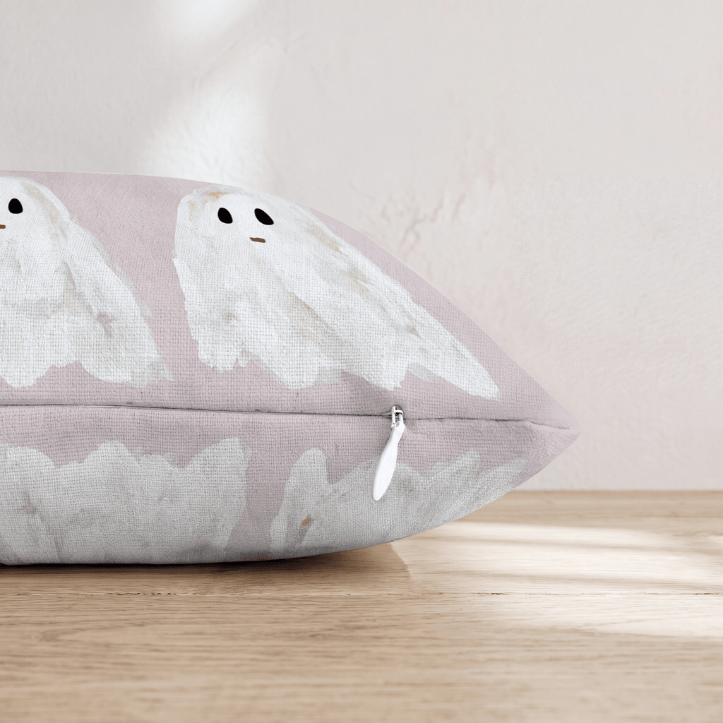 Marshmallow Ghosts Throw Pillow - Hillcroft Home