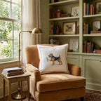 Martini Airedale Terrier Throw Pillow - Hillcroft Home