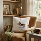 Martini Basset Hound Throw Pillow - Hillcroft Home