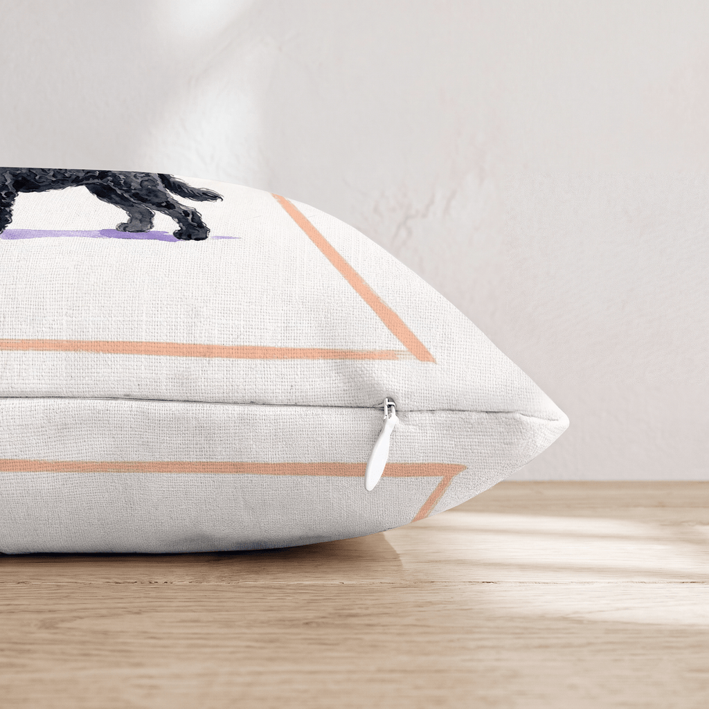 Martini Black Goldendoodle Throw Pillow - Hillcroft Home