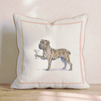 Martini Cane Corso Throw Pillow - Hillcroft Home