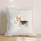 Martini Corgi Throw Pillow - Hillcroft Home
