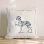 Martini Great Dane Throw Pillow - Hillcroft Home