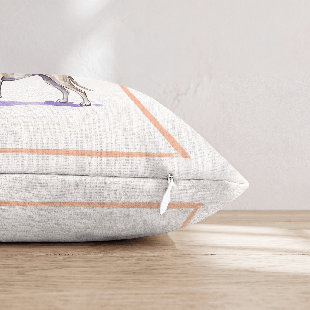 Martini Greyhound Throw Pillow - Hillcroft Home