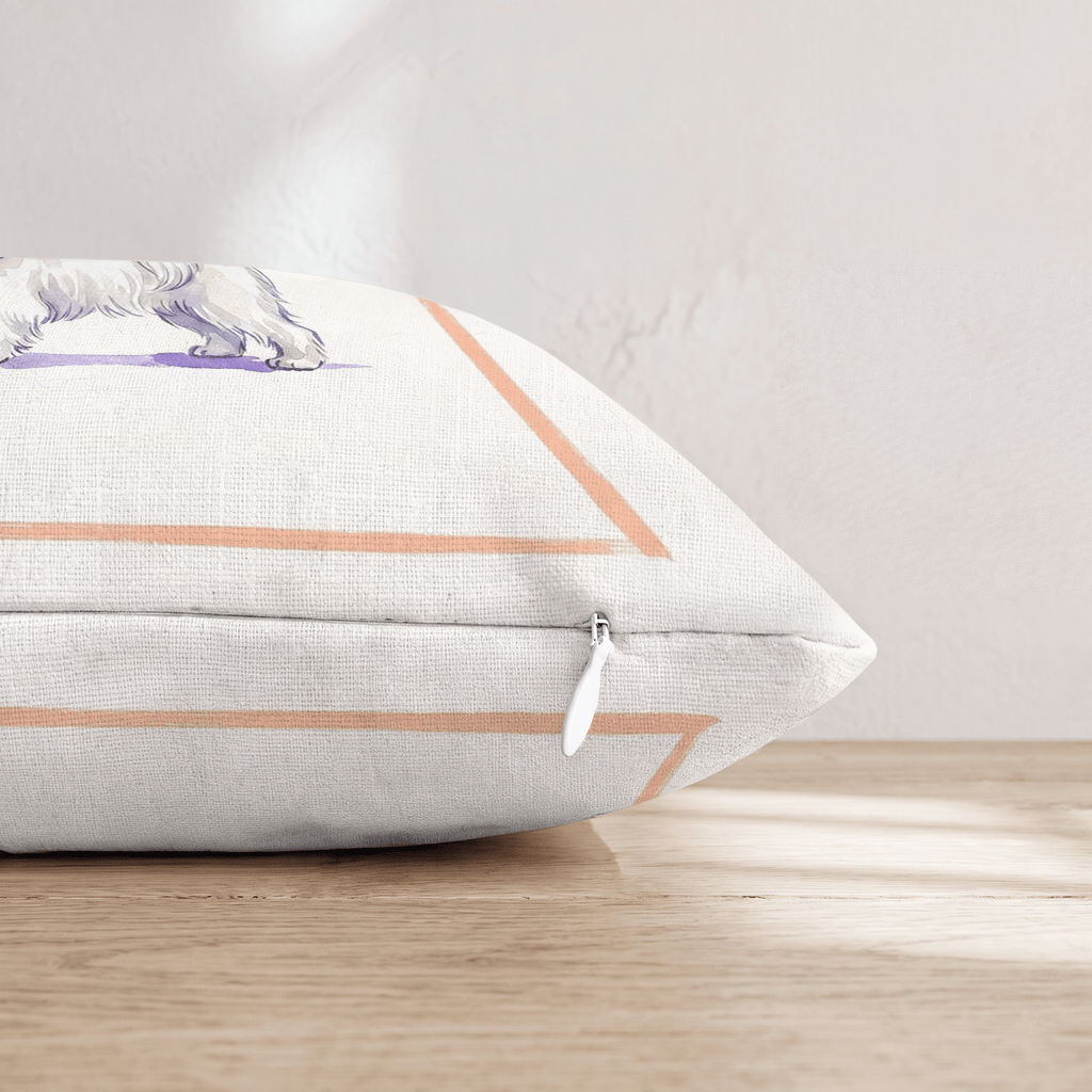 Martini Maltese Throw Pillow - Hillcroft Home