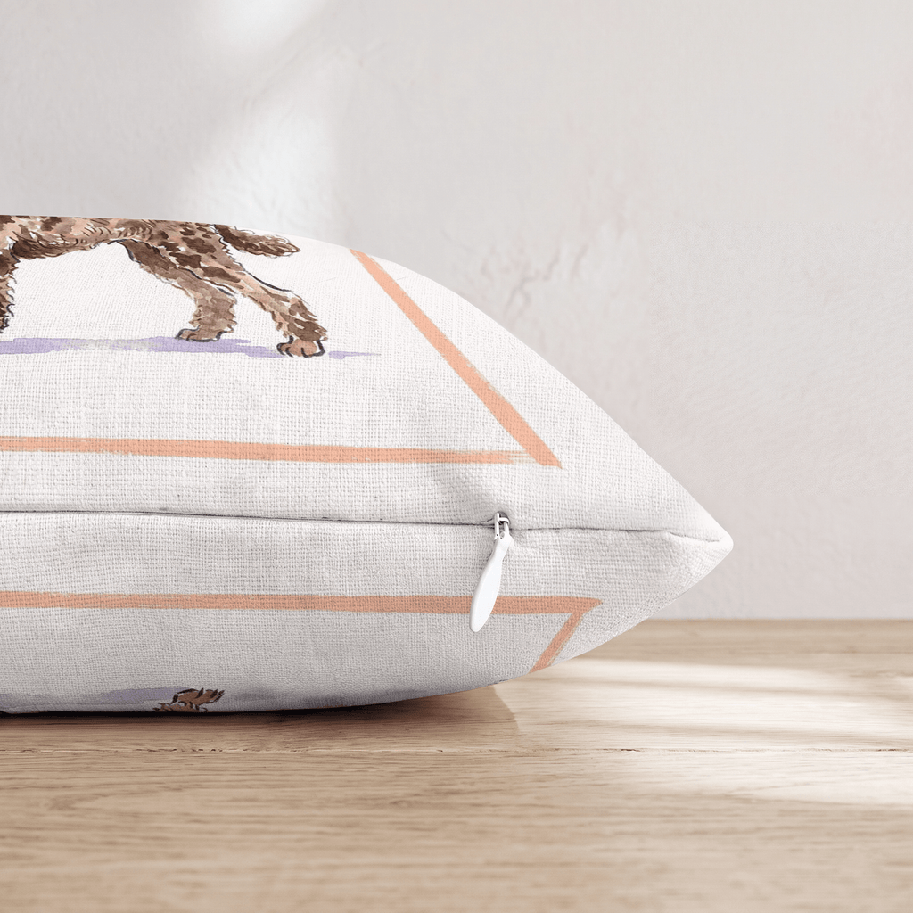 Martini Poodle Throw Pillow - Hillcroft Home